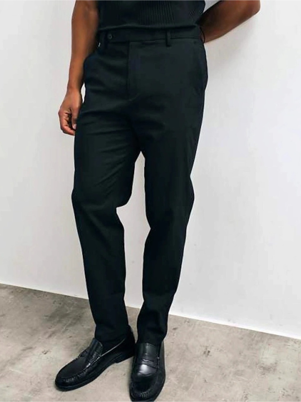 ASOS Design Men's Tapered Suit Pants in Black Size 38x32 NWT